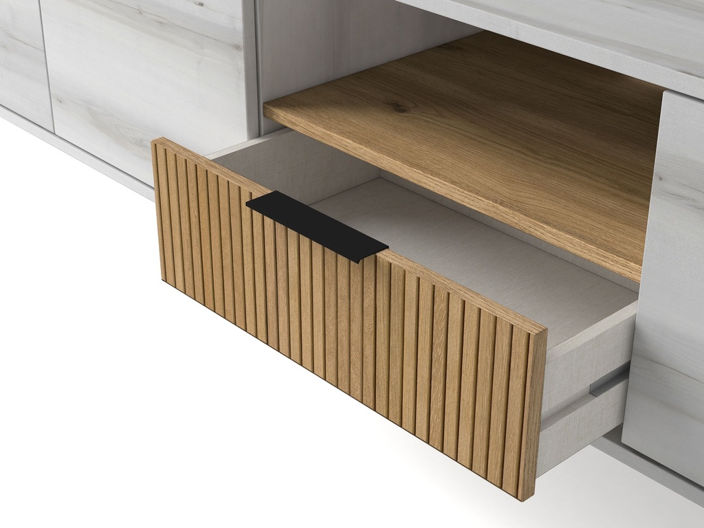 Mueble TV de 3 Puertas y 1 Gaveta "Elina"
