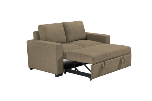[LTSBPO005-FA05-2S] Sofá cama 2 puestos “Matteo” (Café)