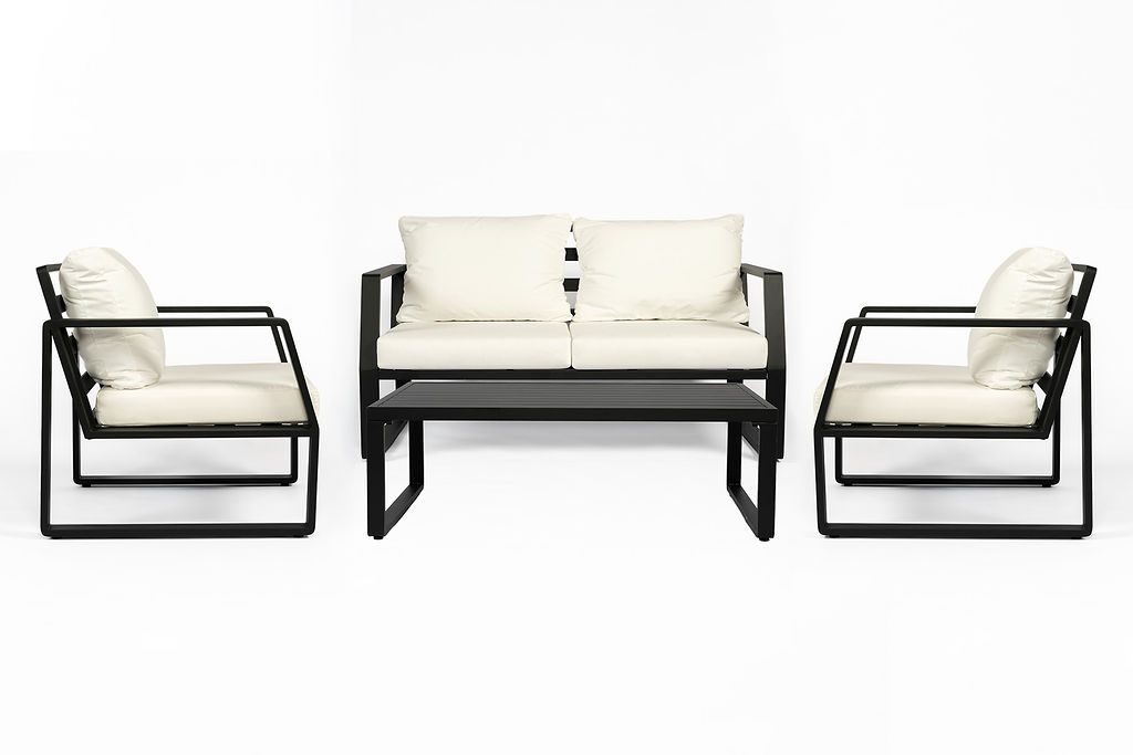 Set de sofá para exterior 4 piezas “Nemi”