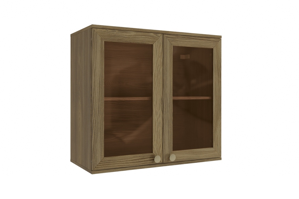 Aéreo de 2 puertas de vidrio (80 cm) “Brianna”