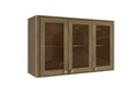 3 Door Glass Wall Cabinet (120cm) "Brianna"
