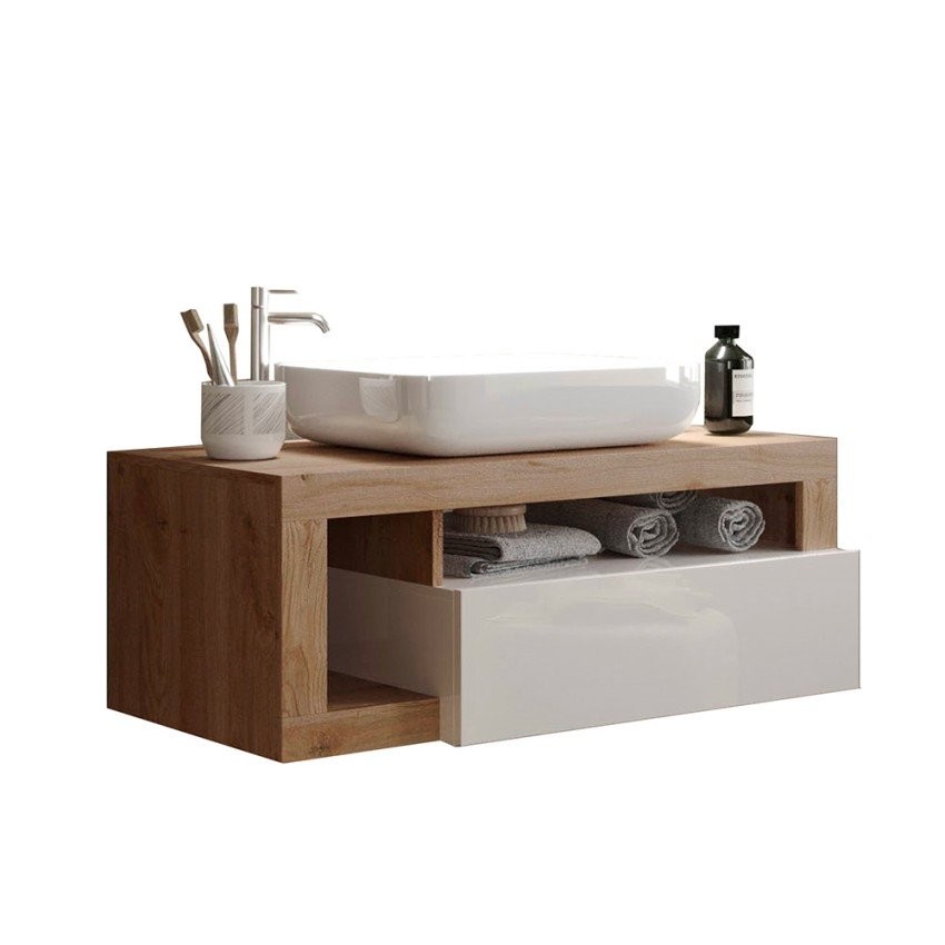 Wall-Mounted Bathroom Vanity (110 cm) "Logan"