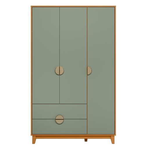 [196 (196-296)-CMVS] Armario de 3 puertas y 2 gavetas “Ambra”