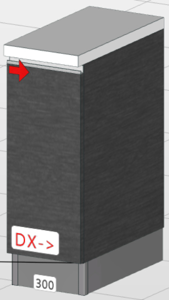 Base de 1 puerta premium (30 cm) “Matilde”