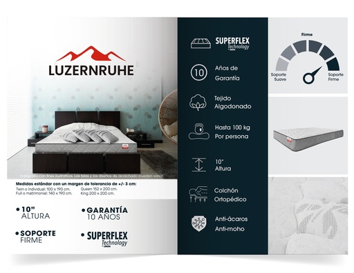 [7403584166026] Colchón "LuzernRuhe" (Queen Estandar)