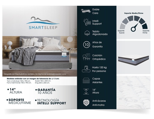 [7403584167788] Colchón “SmartSleep” (Queen)