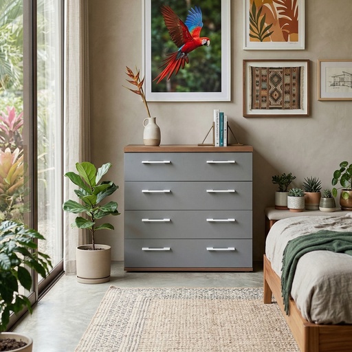 [EO3110-NOGC] Cómoda de 4 gavetas “Emilia”