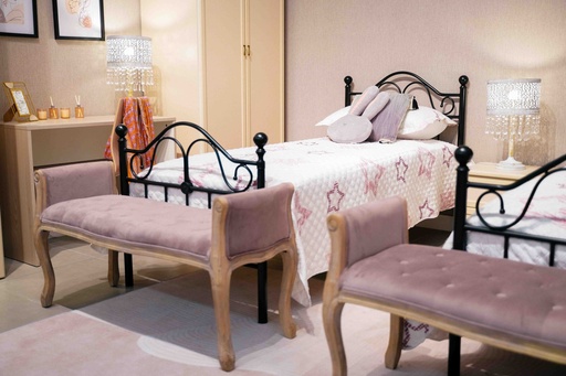 Cama metálica “Mandy” con colchón (Individual)