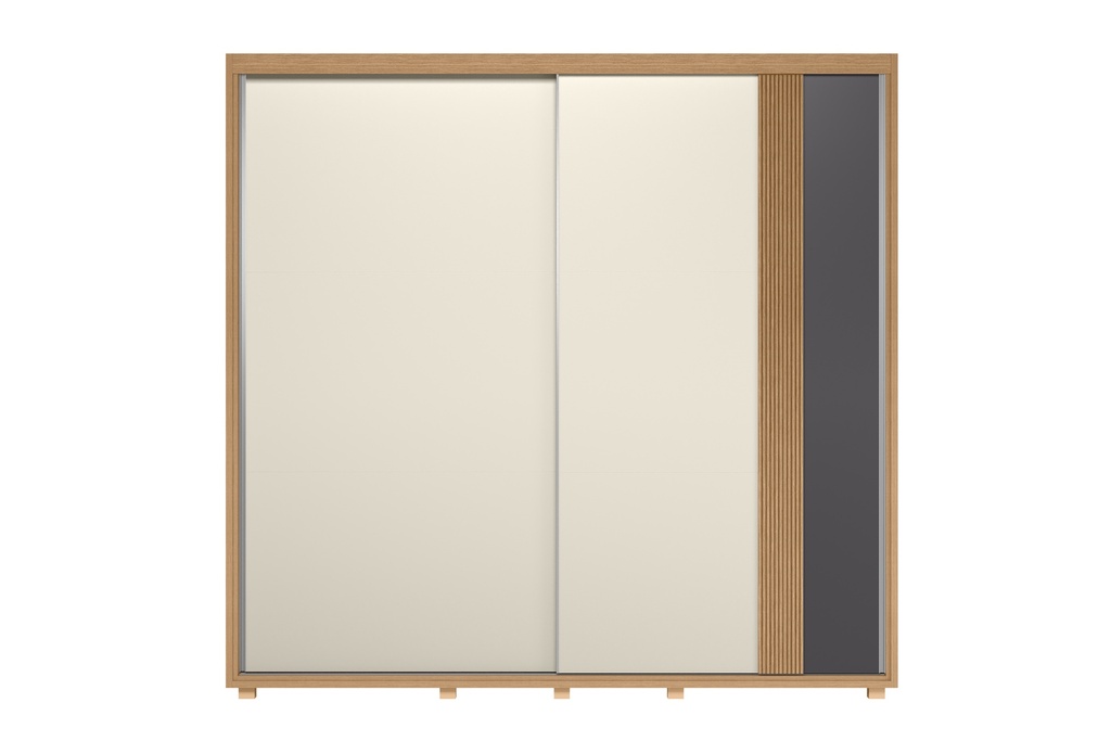 Armario de 2 Puertas Corredizas con Espejo "Alice"