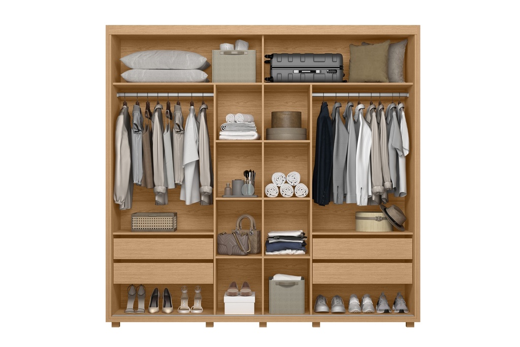 Armario de 2 Puertas Corredizas con Espejo "Alice"