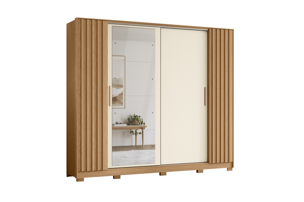 Armario de Puertas Corredizas con Espejo "Alessia"