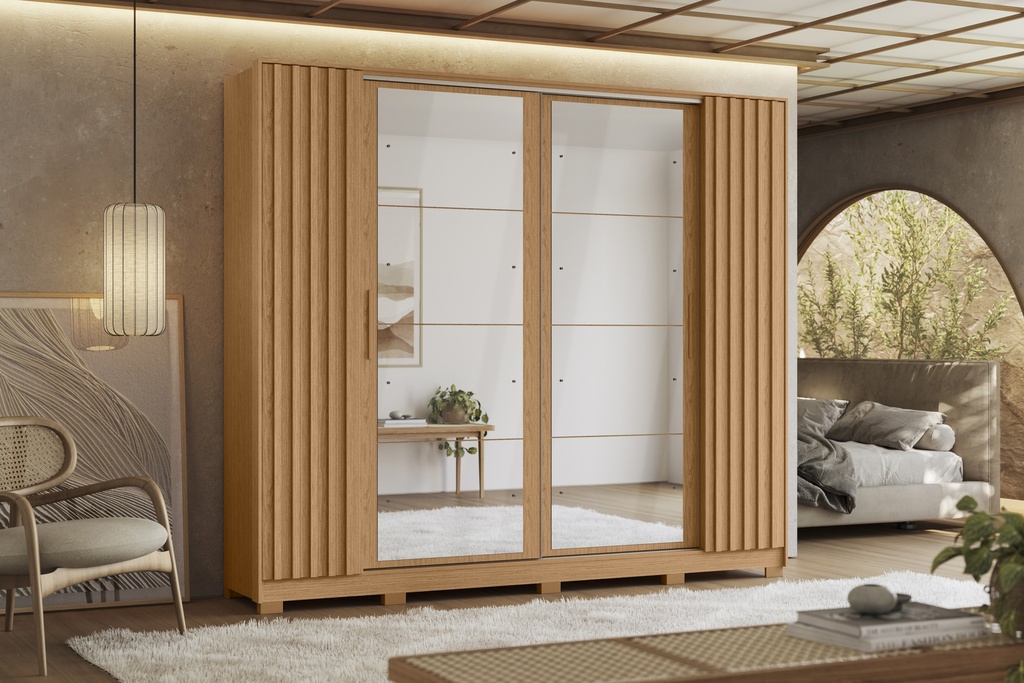 Armario de Puertas Corredizas con Espejo "Alessia"