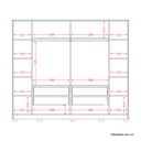 Armario de Puertas Corredizas con Espejo "Alessia"