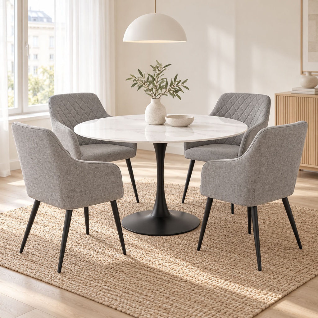 Ilaria gris claro — Comedor con Tova