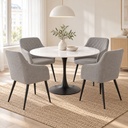Ilaria gris claro — Comedor con Tova