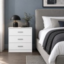 Edelmira 3 gavetas · Blanco Opaco · Ambientada