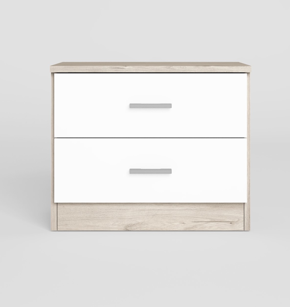 Mesa de Noche de 2 Gavetas "Fiorella"