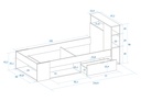 Cama Compacta "Alessia" (Individual)