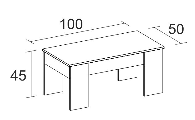 Mesa de Centro Elevable "Barcelona"