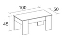 Mesa de Centro Elevable "Barcelona"