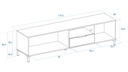 Mueble TV de 3 Puertas y 1 Gaveta "Elina"
