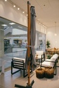 Sombrilla Cantilever con Luz Solar "Varese"