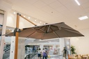 Sombrilla Cantilever con Luz Solar "Varese"