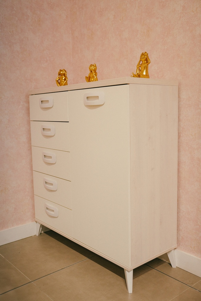 Cómoda de 5 Gavetas y 1 Puerta "Eshly"
