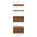 Estanteria 4 Repisas con Puertas "Becca"