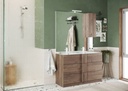Mueble de Baño con Doble Lavabo (120 cm) "Leticia"