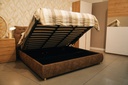 Cama Canapé "Jenniffer" (King) - Café