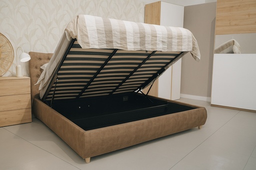 Cama canapé “Jennifer” (King) - café