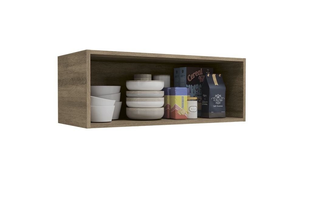 Aéreo Abatible de 1 Puerta con Vidrio (80cm) "Vaniglia"