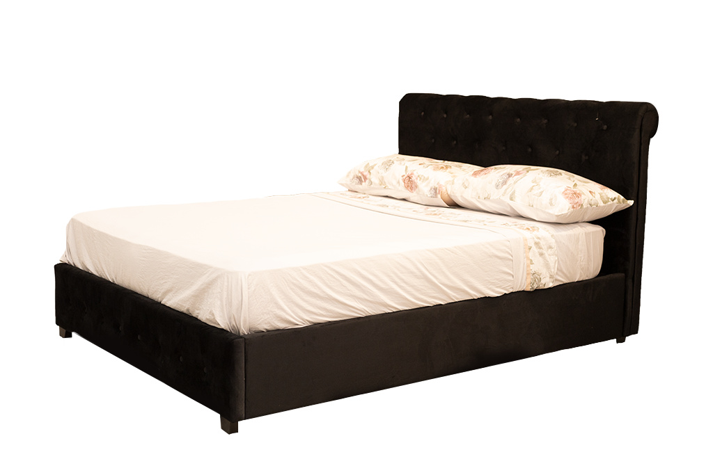 Cama Canapé "Jovita" (Queen) - Negro