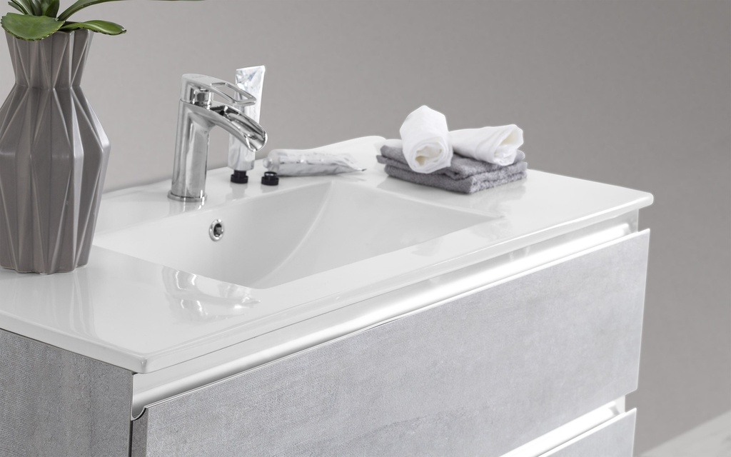 Mueble de Baño Suspendido (100 cm) + Espejo "Vittoria"