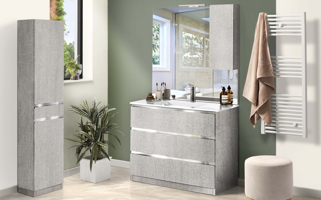 Mueble de Baño (100 cm) + Espejo "Vittoria"