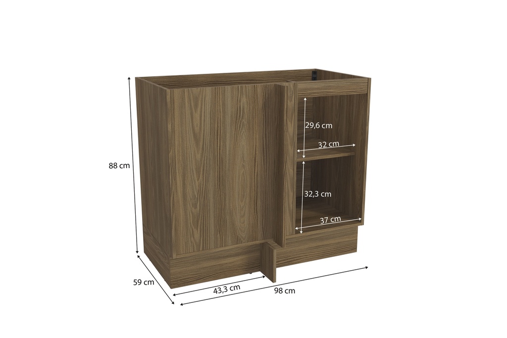 Base Esquinera 1 Puerta (98cm) "Brianna"