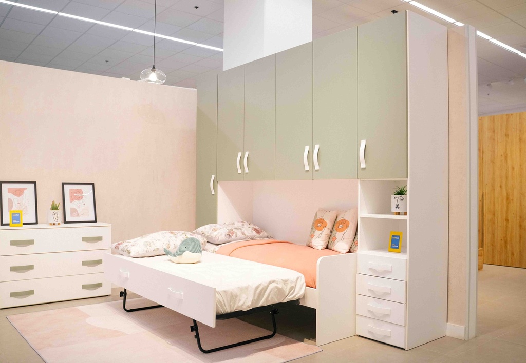 Bed with Bridge Wardrobe "Gabriella"