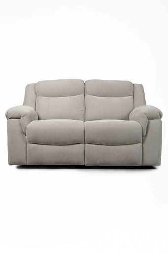 [LTRE0002-EN6686-6-2RR] Sofá 2 puestos reclinable “Carlo” (Gris Claro)