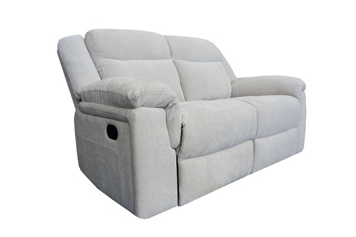 [LTRE0002-EN6686-6-2RR] Sofá 2 puestos reclinable “Carlo” (Gris Claro)
