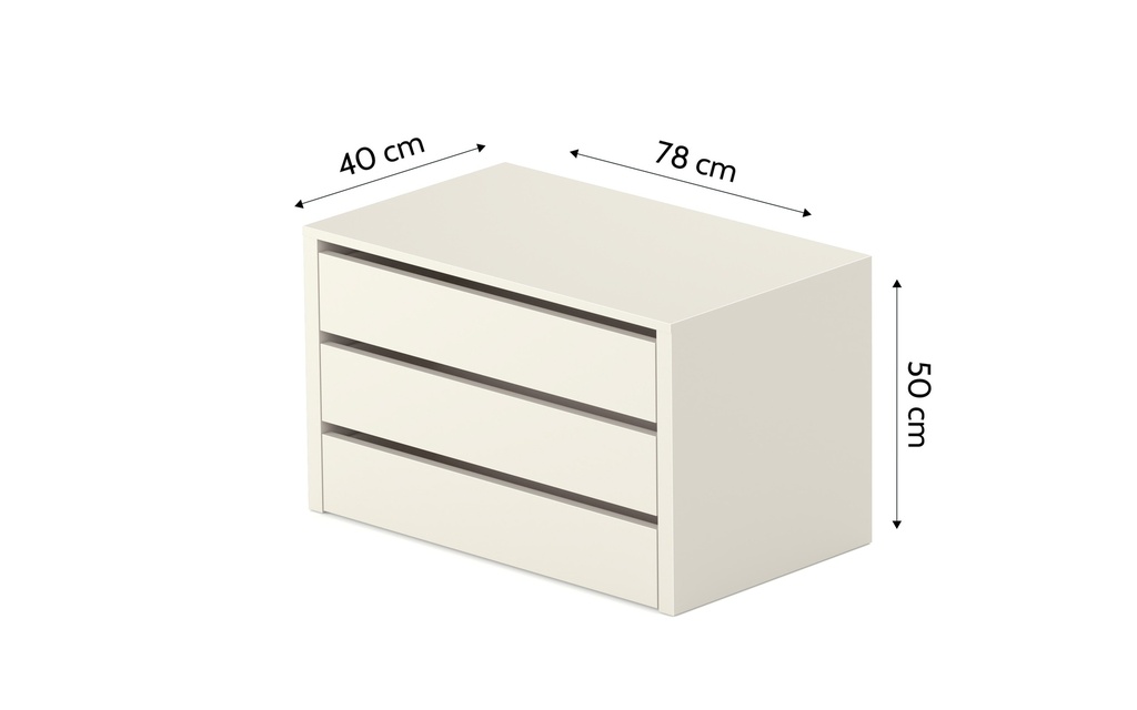Cajonera interna de 3 cajones "Donatella"
