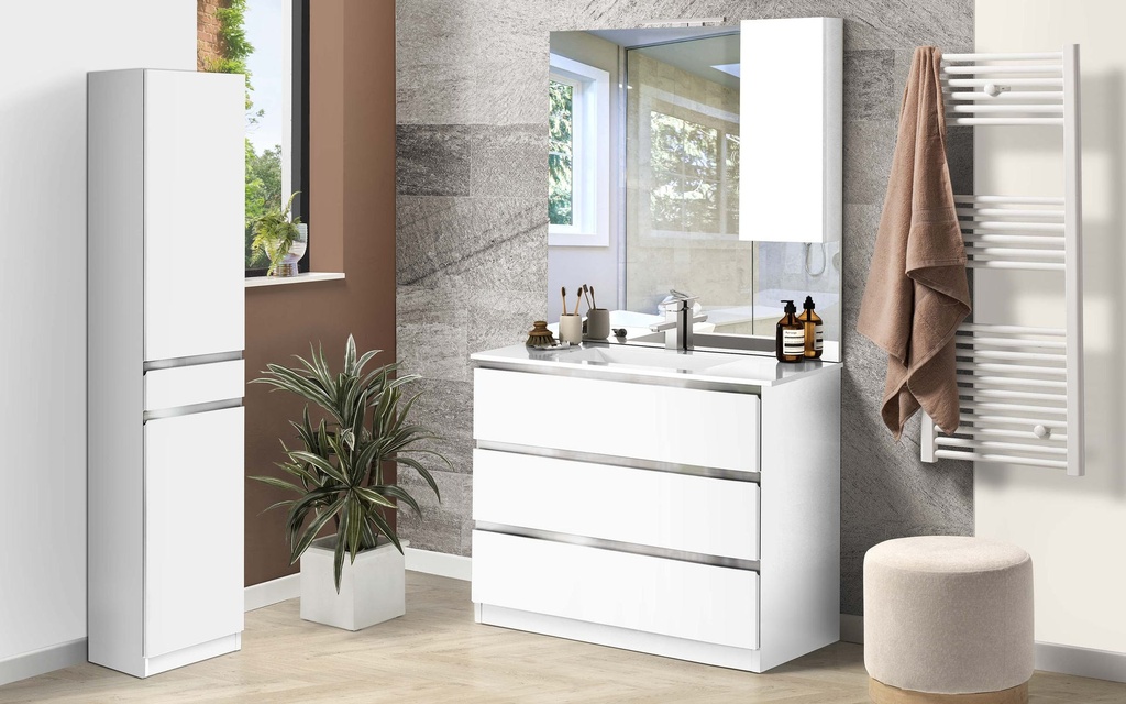 Mueble de baño (100 cm) + espejo “Vittoria”