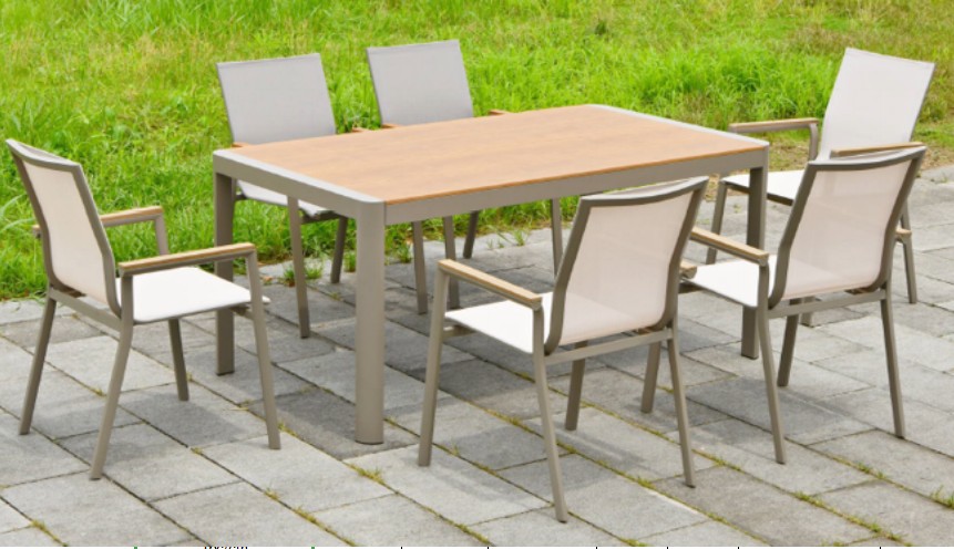 Set de Comedor Para Exterior 7 Piezas "Bracciano"