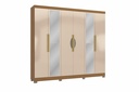 6-Door Wardrobe with Mirror "Carmella"