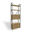 Estantería de 4 repisas con puertas “Becca”