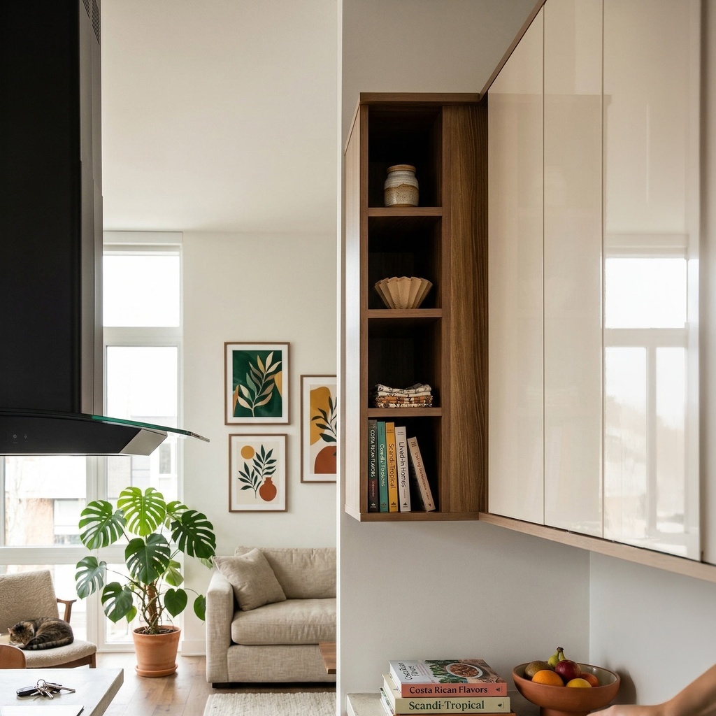 Aéreo de esquina de 1 puerta (98 cm) “Brianna”