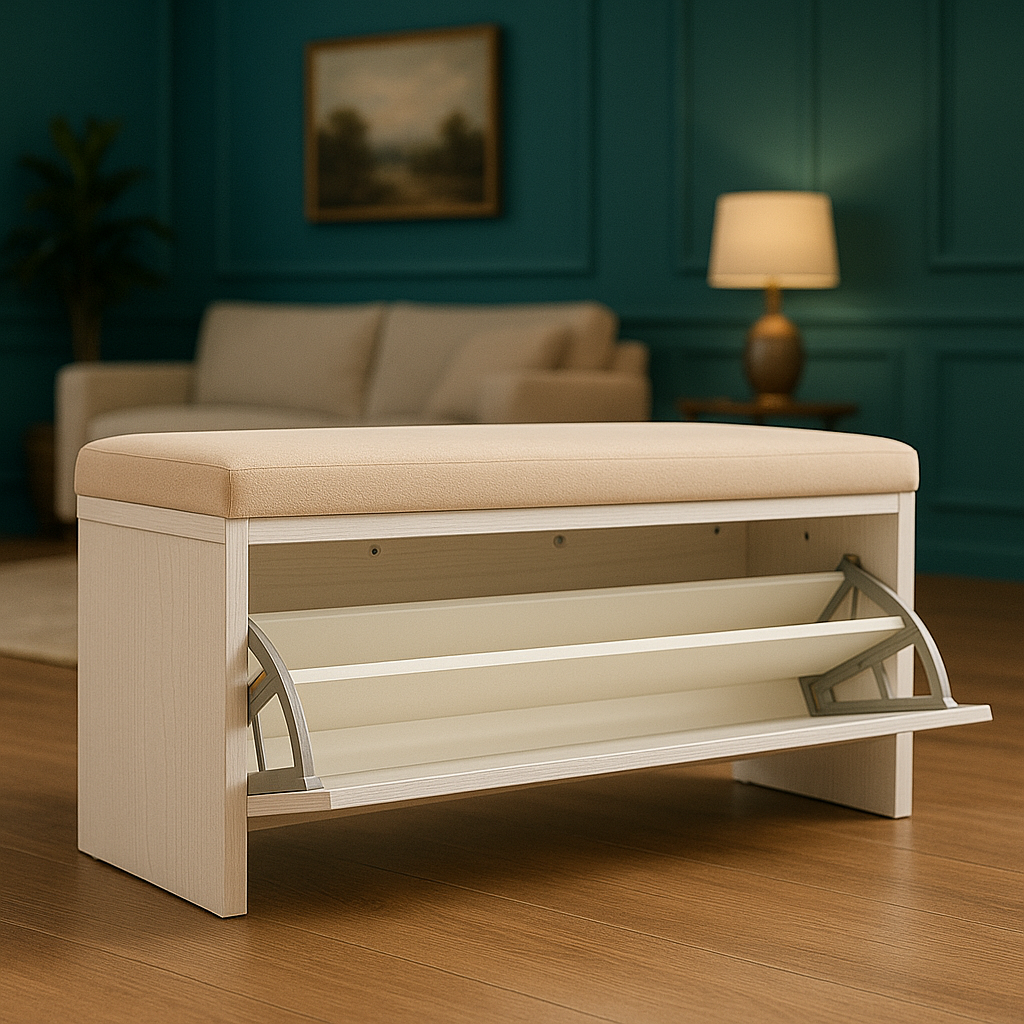 Upholstered Shoe Bench "Elisa"