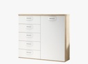 5-Drawer, 1-Door Dresser "Daniella"