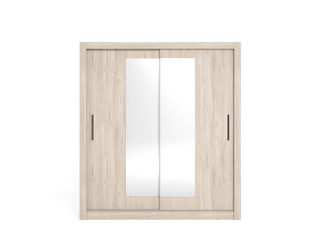 2-Sliding Door Wardrobe With Mirror “Edlyn”