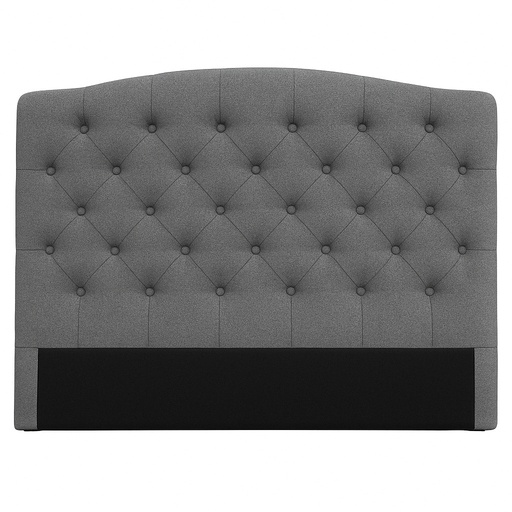 [LTSBH913GLQUEEN- FA8] Cabecero “Johanna” (Queen) (Gris Oscuro (Tela))